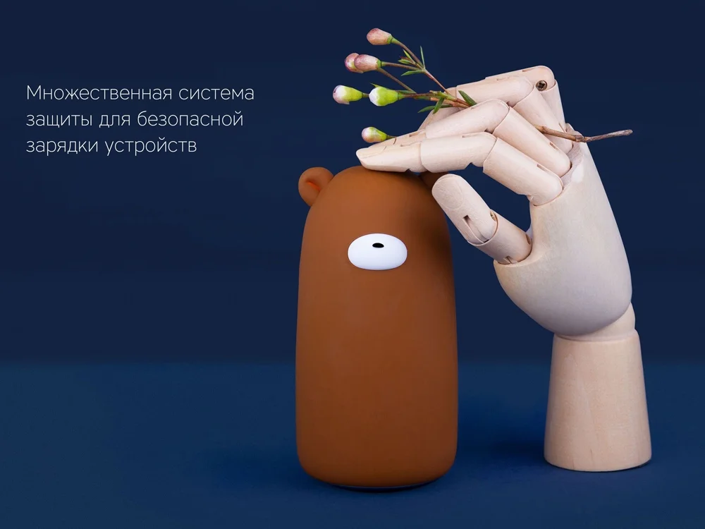 Внешний аккумулятор NEO Teddy 10000mAh коричневый - фото 8