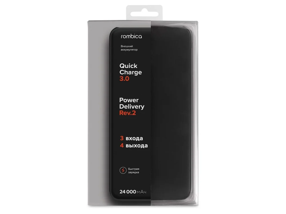 Внешний аккумулятор «NEO NS240B Quick», 24000mAh, черный - фото 6