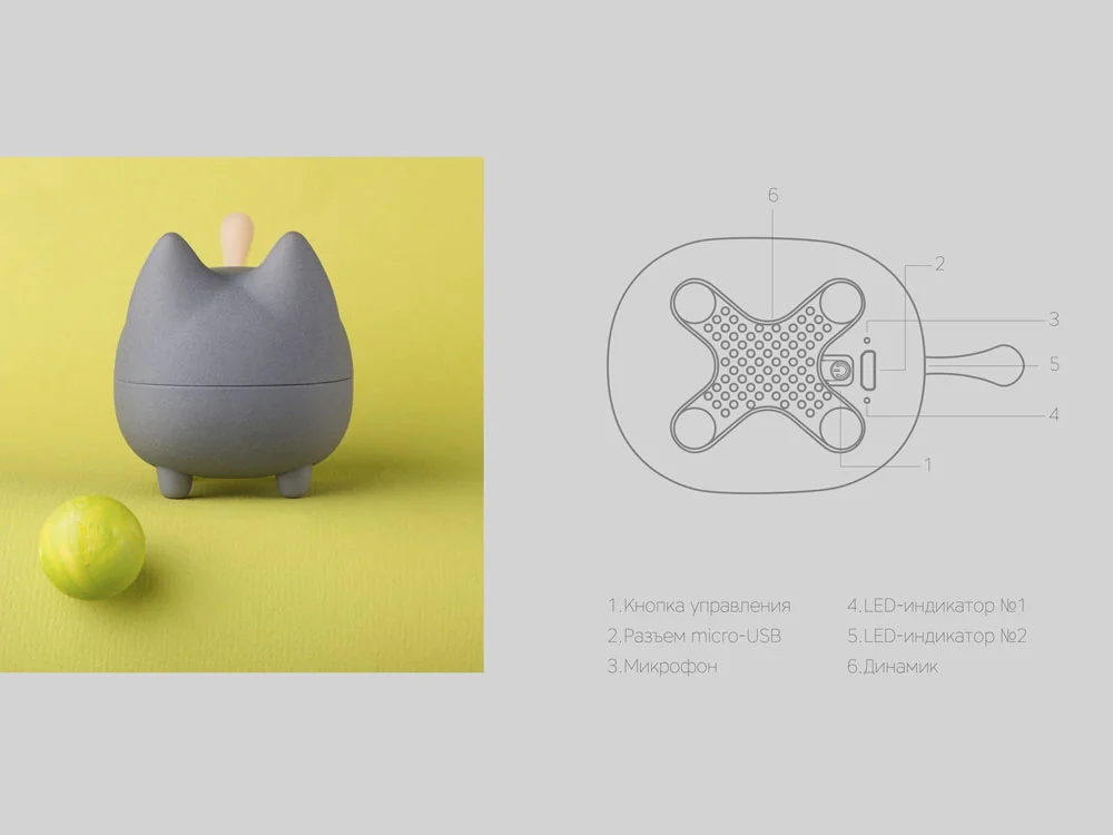 Портативная колонка Mysound Tito 1C светло-серый - фото 10