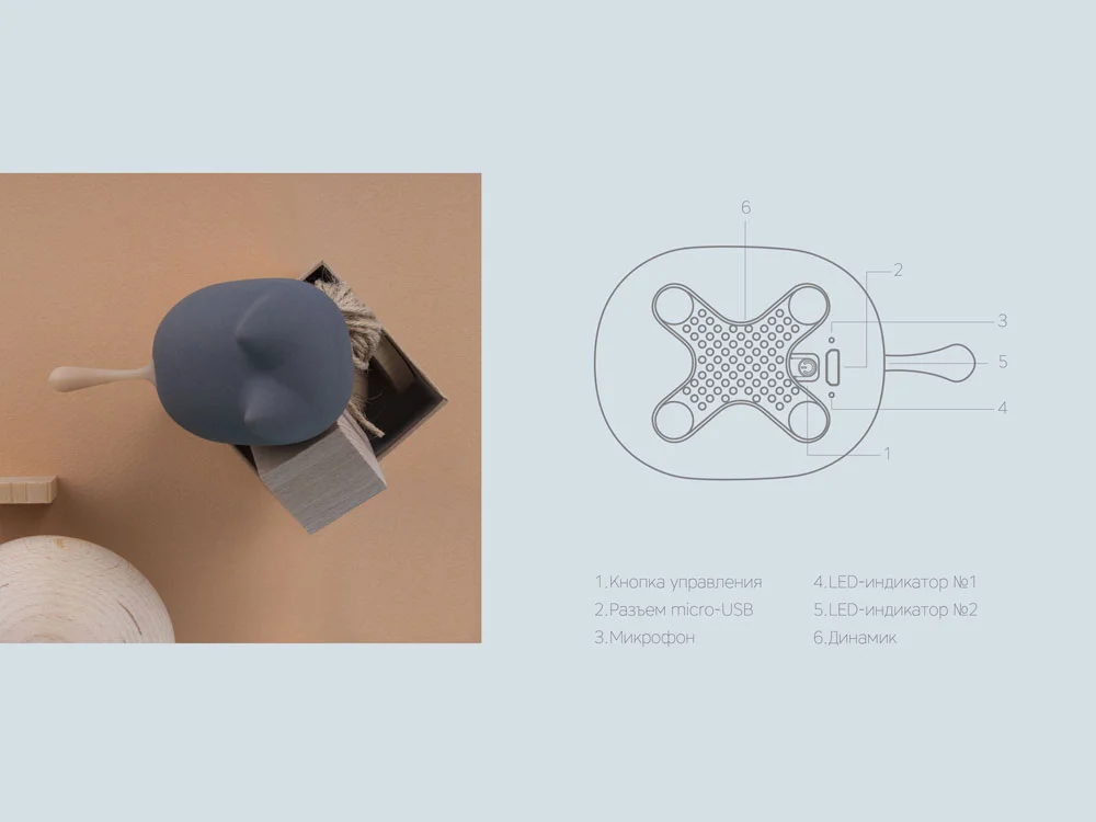 Портативная колонка «Mysound Tito 2C», темно-серый - фото 10