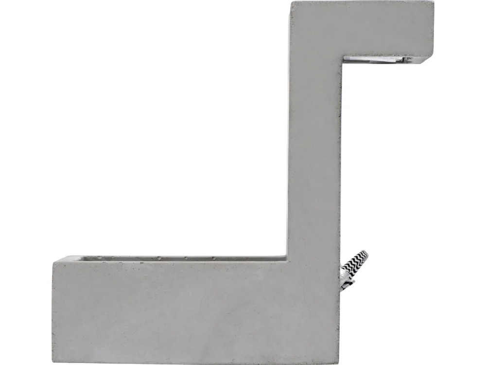 Настольная лампа из бетона Blok Lamp серый - фото 6