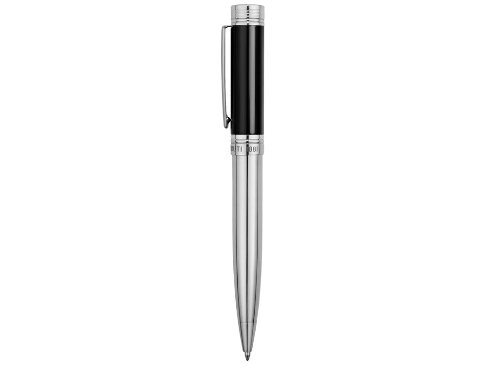 Ручка шариковая Zoom Classic Black серебристый/черный - фото 3