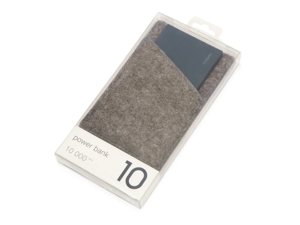 Внешний аккумулятор NEO NS100B 10000mAh серый/синий - фото 18
