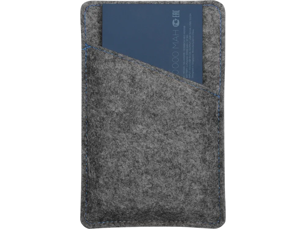 Внешний аккумулятор NEO NS100B 10000mAh серый/синий - фото 8