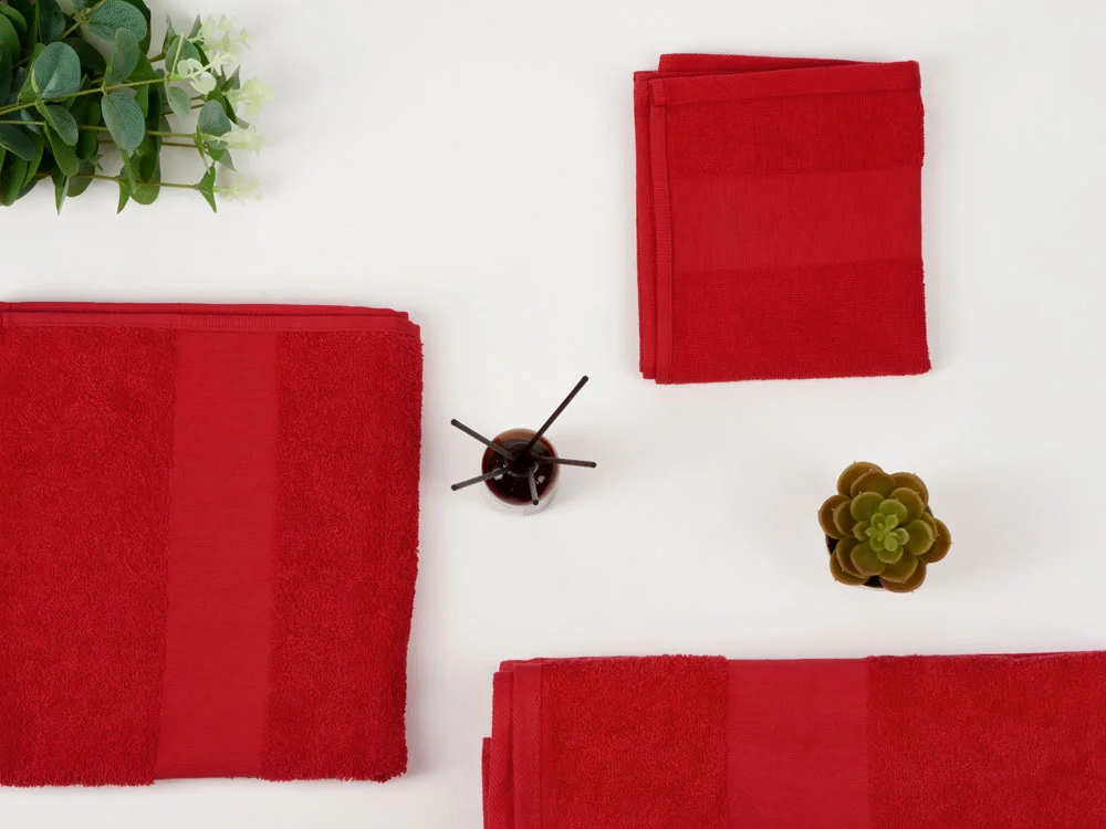 Полотенце Terry 450 S красный - фото 7