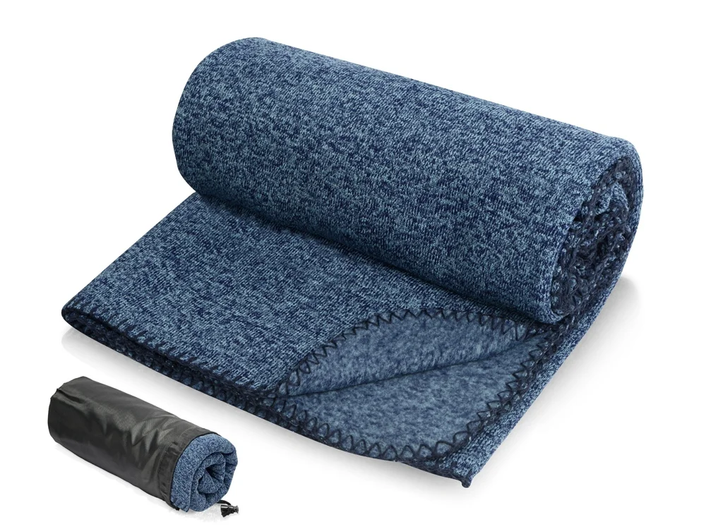 Плед вязаный «Blend» в чехле - фото 2