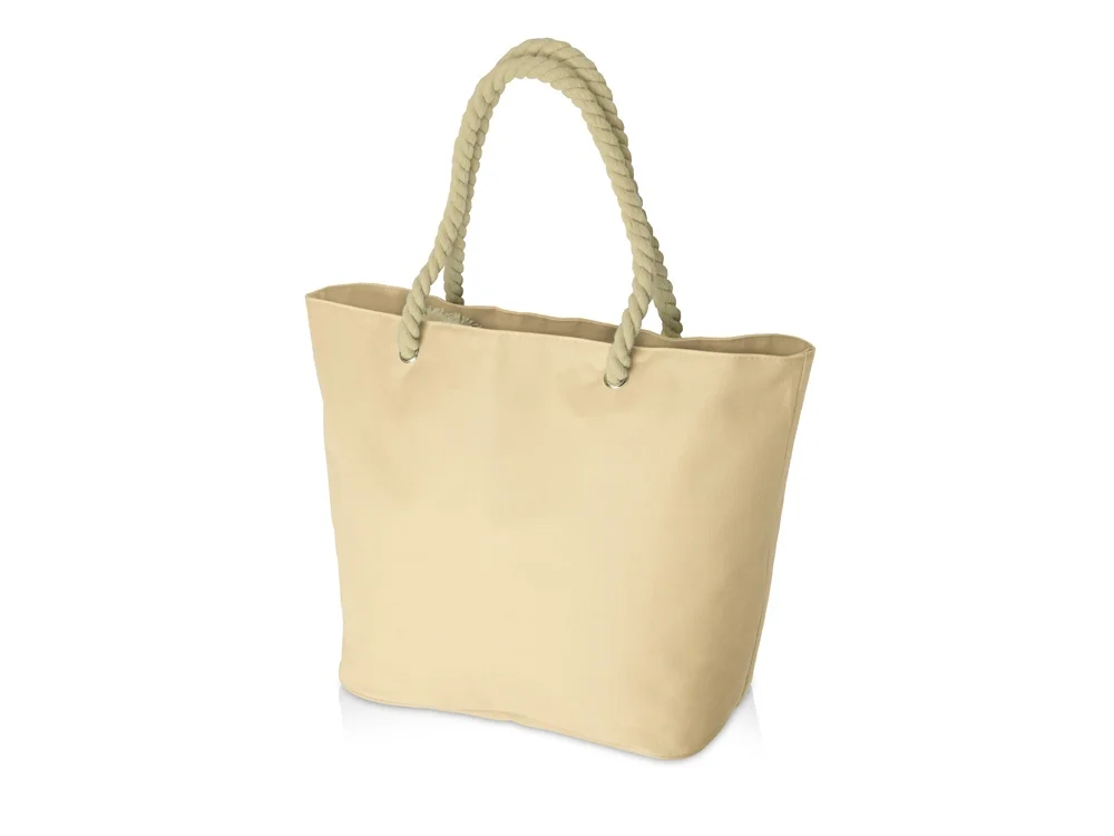 Сумка Seaside для шопинга и пляжа с широким дном натуральный - фото 2