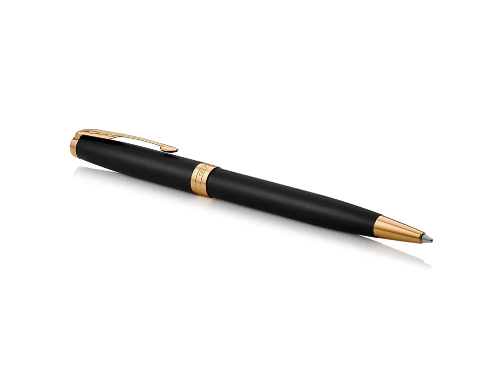 Ручка шариковая Parker Sonnet Core Matte Black GT черный матовый/золотистый - фото 2