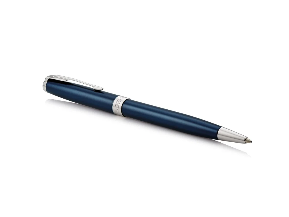 Ручка шариковая Parker Sonnet Core Subtle Blue CT синий/серебристый - фото 2