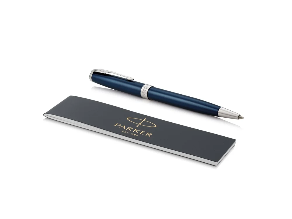 Ручка шариковая Parker Sonnet Core Subtle Blue CT синий/серебристый - фото 3
