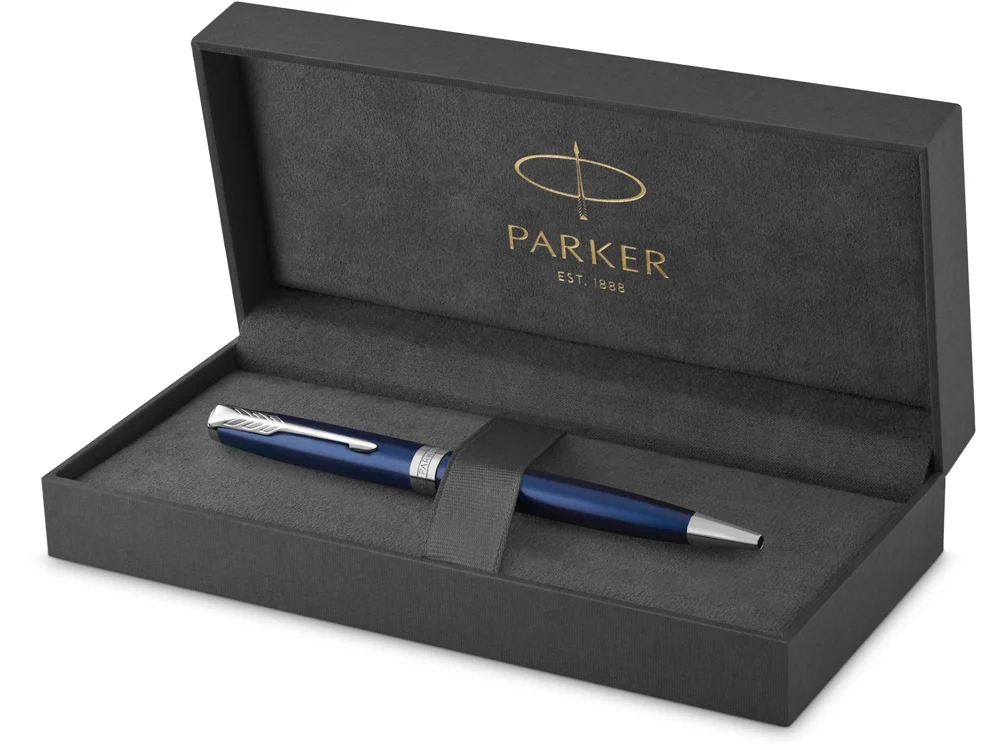 Ручка шариковая Parker Sonnet Core Subtle Blue CT синий/серебристый - фото 4