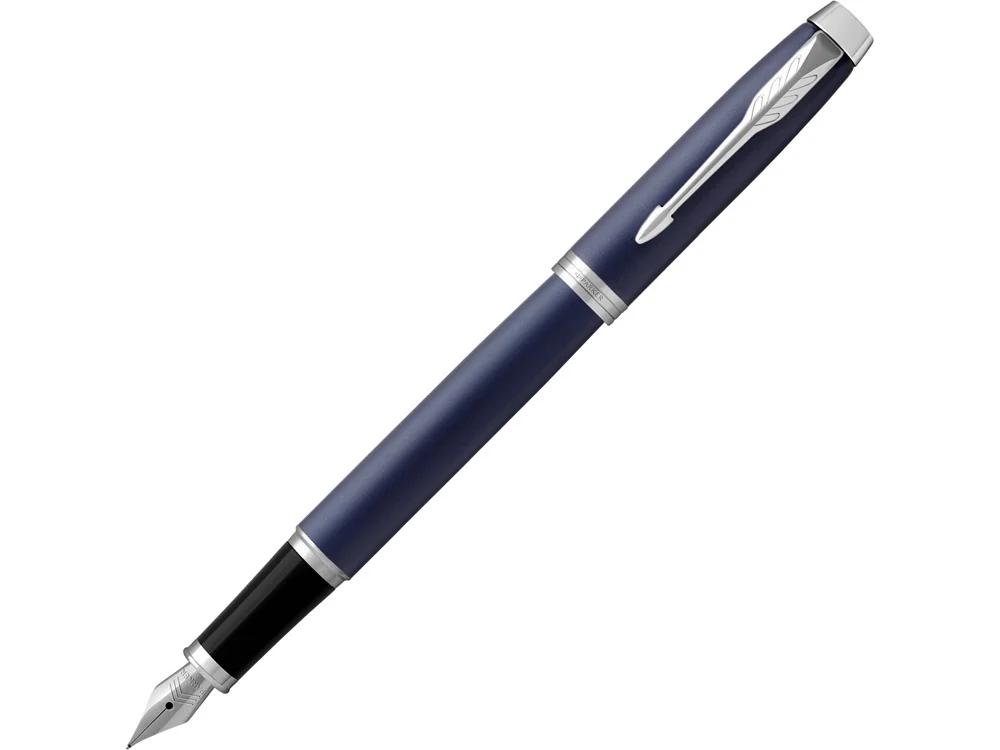 Ручка перьевая Parker IM Core Blue CT темно-синий/черный/серебристый - фото 1