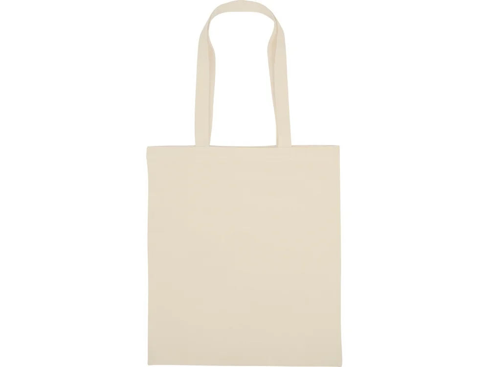 Складная хлопковая сумка для шопинга Gross с карманом 180 г/м2 натуральный/зеленое яблоко - фото 12