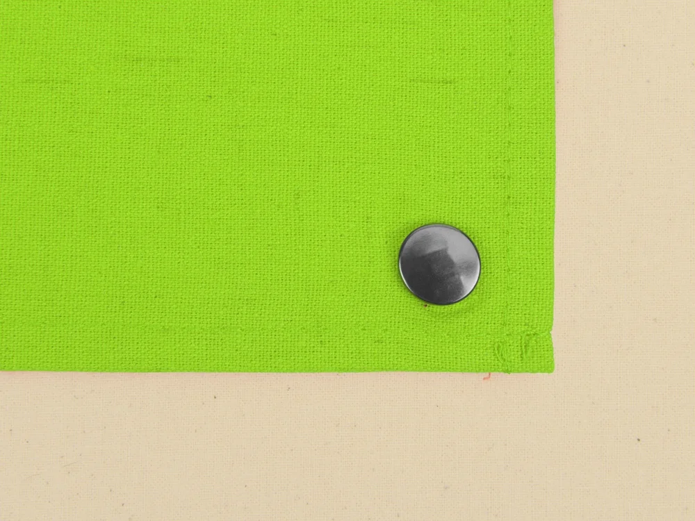 Складная хлопковая сумка для шопинга Gross с карманом 180 г/м2 натуральный/зеленое яблоко - фото 5