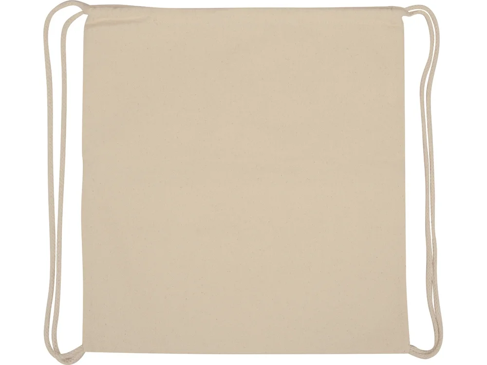 Рюкзак-мешок Lark из хлопка 180 г/м2 с цветной молнией натуральный/черный - фото 5