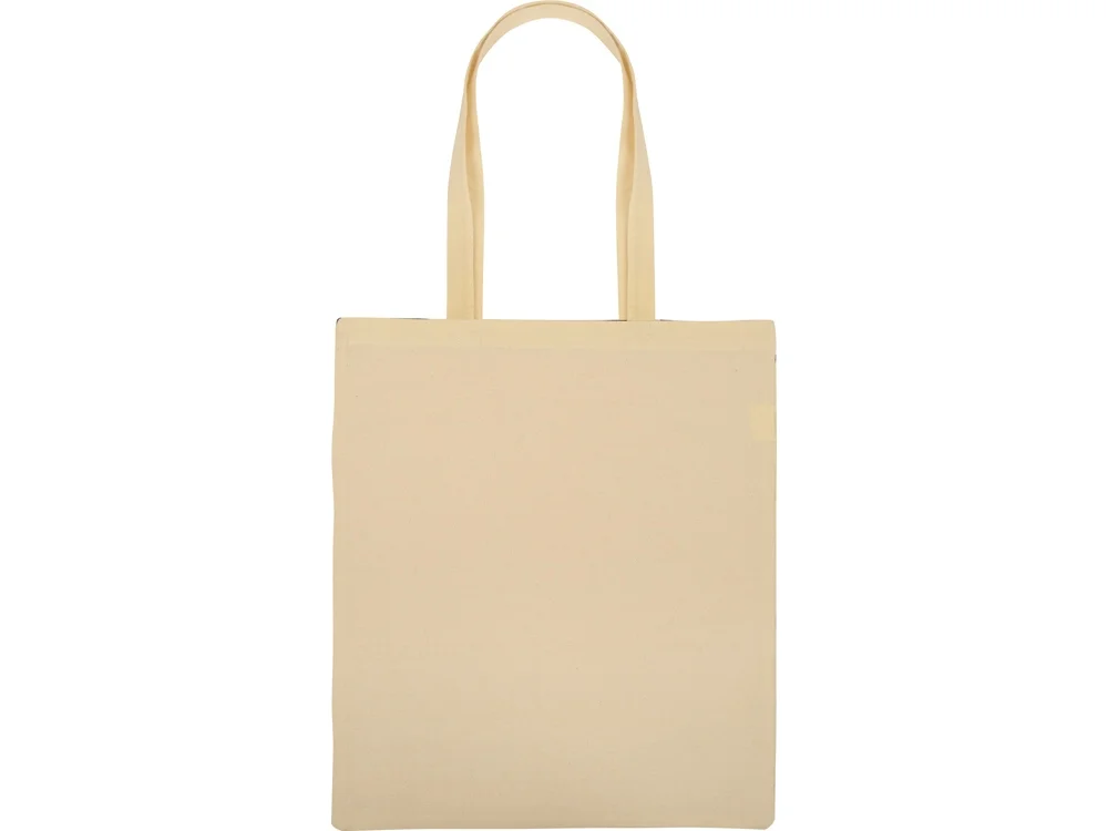 Сумка для шопинга Twin двухцветная из хлопка 180 г/м2 черный/натуральный - фото 7