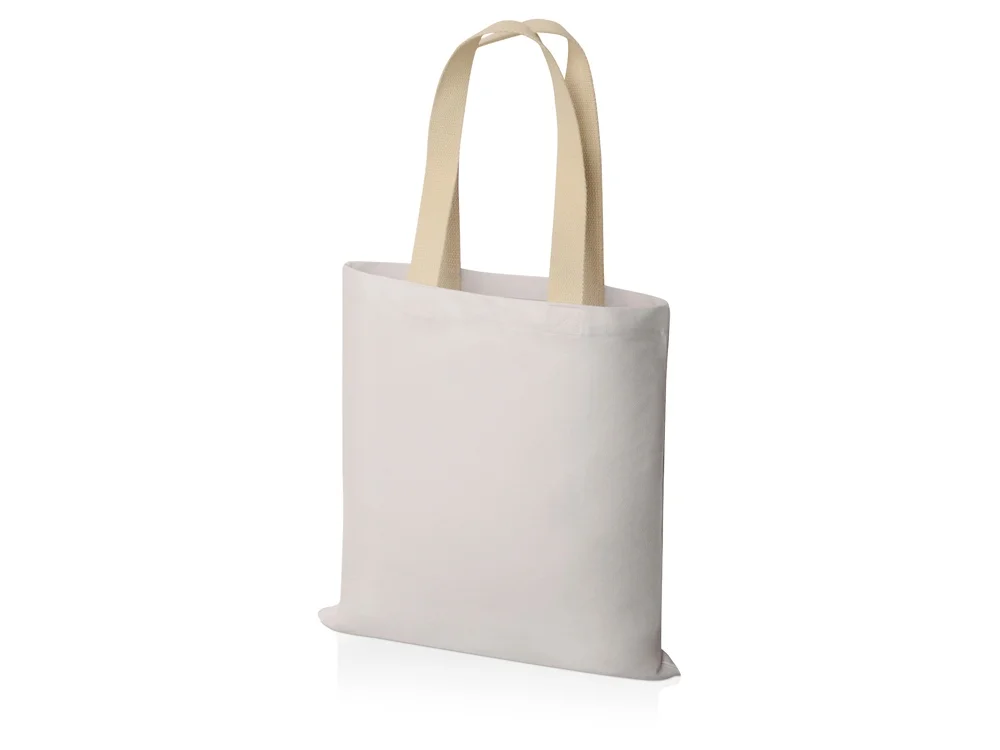 Сумка для шопинга Steady хлопковая с парусиновыми ручками 260 г/м2 белый - фото 2