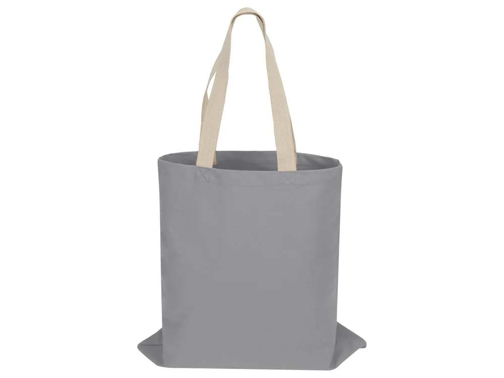 Сумка для шопинга «Steady» хлопковая с парусиновыми ручками, 260 г/м2, серый - фото 3