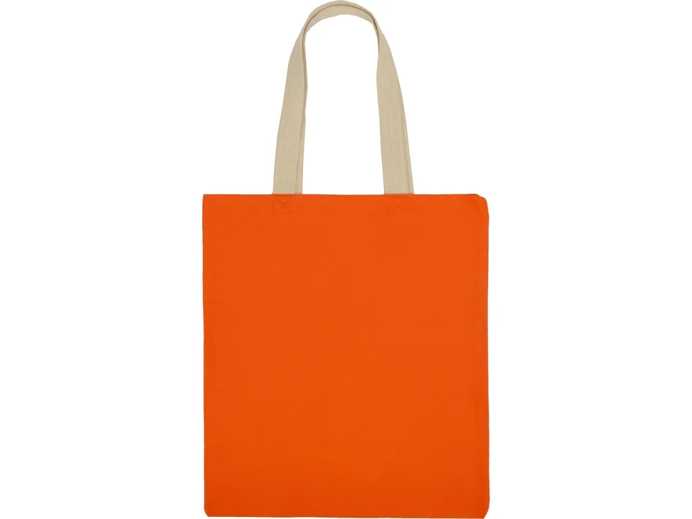 Сумка для шопинга «Steady» хлопковая с парусиновыми ручками, 260 г/м2, оранжевый - фото 4