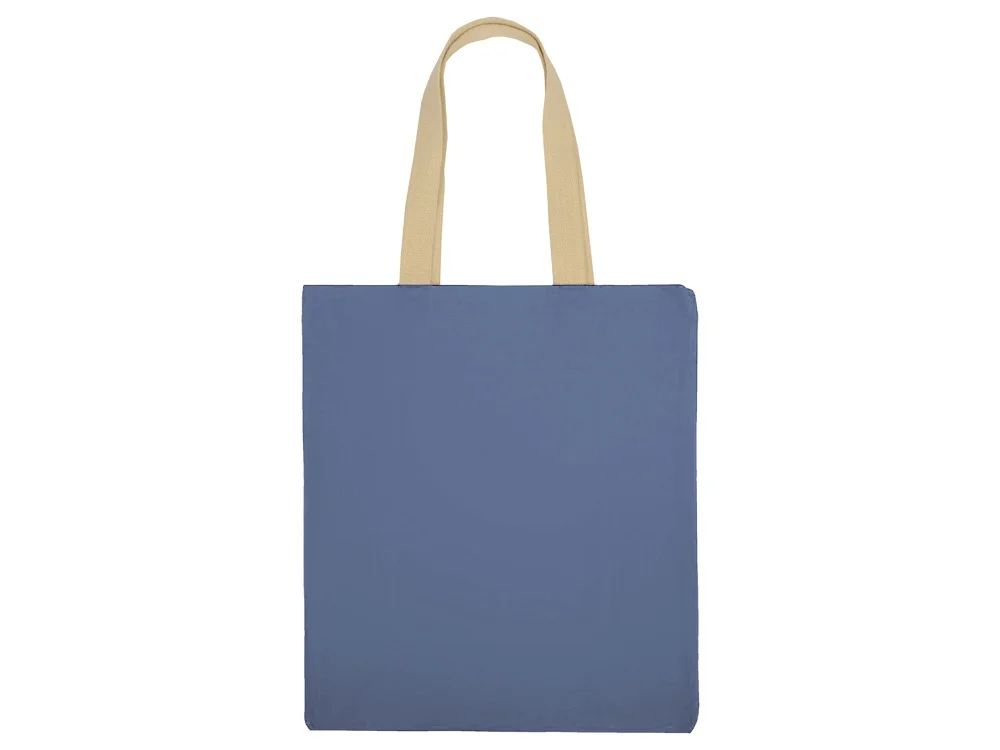 Сумка для шопинга «Steady» хлопковая с парусиновыми ручками, 260 г/м2, голубой - фото 4