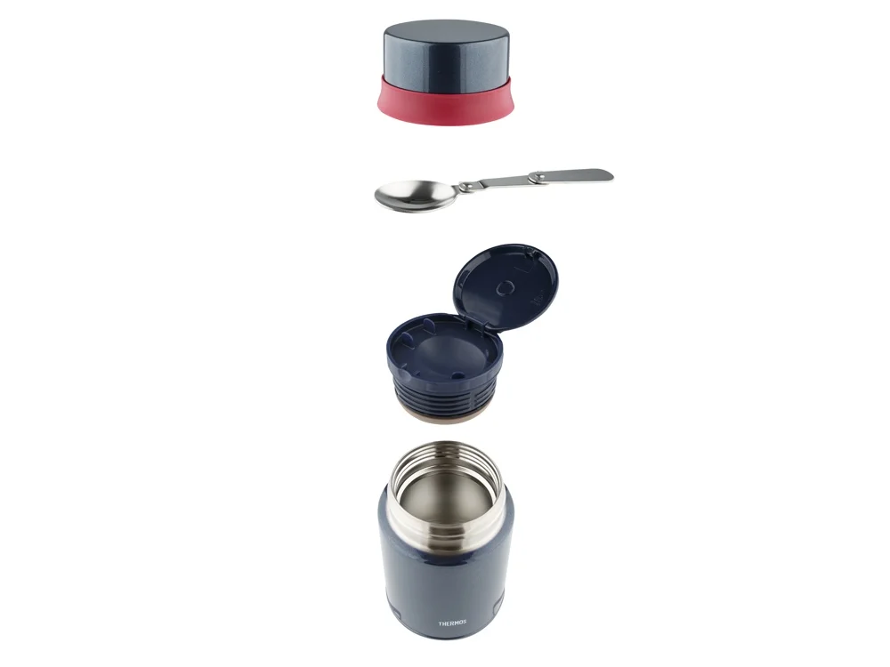 Термос для еды с ложкой Thermos TCLD-520S синий - фото 4
