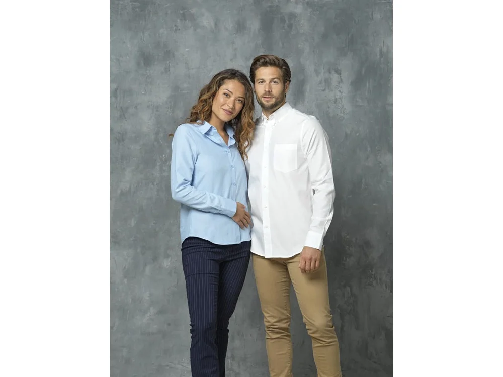 Рубашка Pollux мужская с длинным рукавом белый 2XL - фото 5