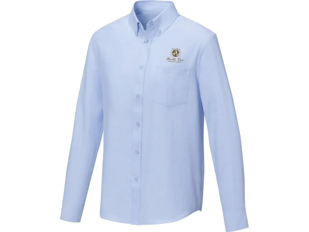 Рубашка Pollux мужская с длинным рукавом синий 3XL - фото 6