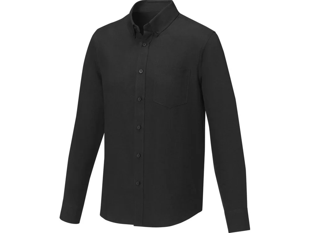 Рубашка Pollux мужская с длинным рукавом черный 2XL - фото 1