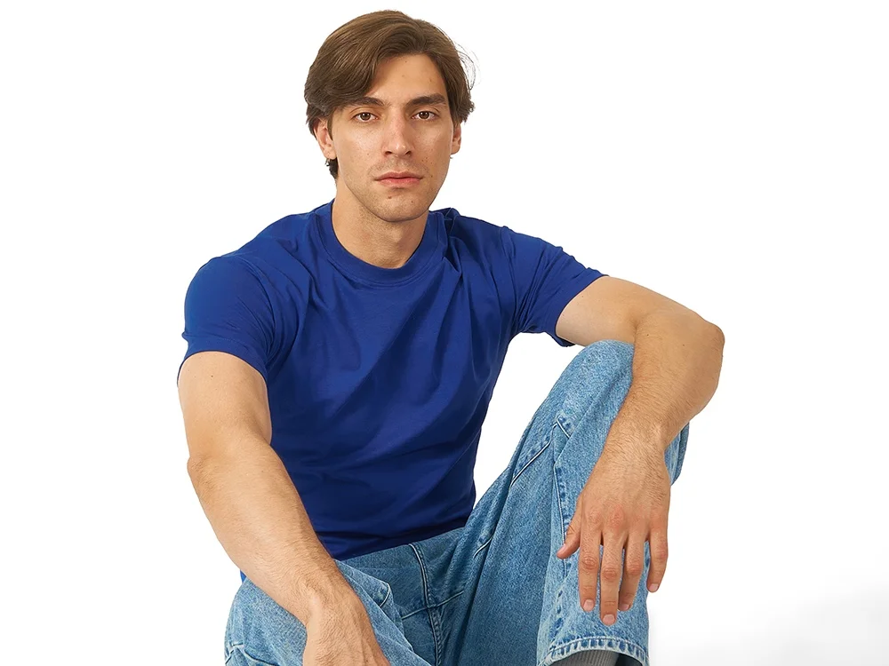Футболка HD Fit мужская синий классический L - фото 2