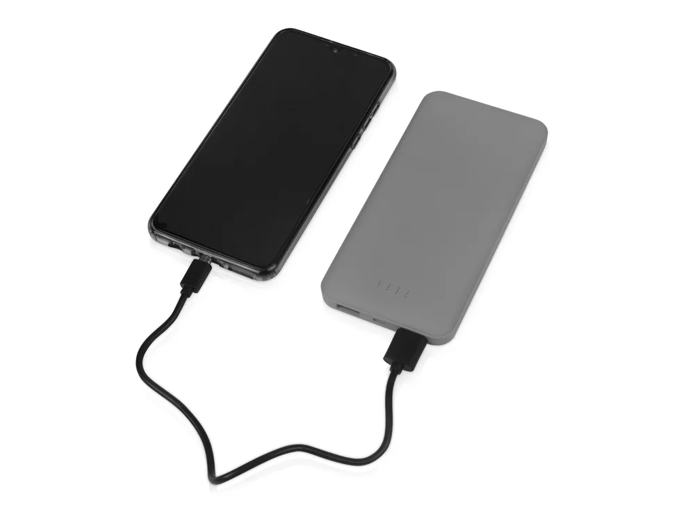 Внешний аккумулятор NEO PB100 soft touch 10000 mAh серый - фото 2