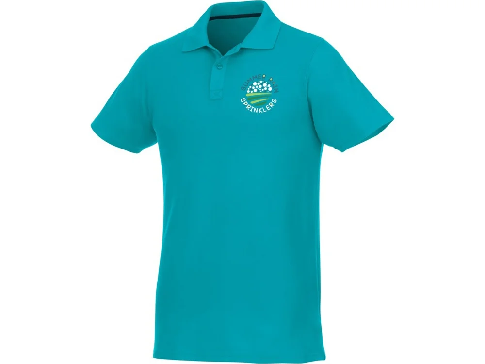 Рубашка поло Helios мужская аква S - фото 6