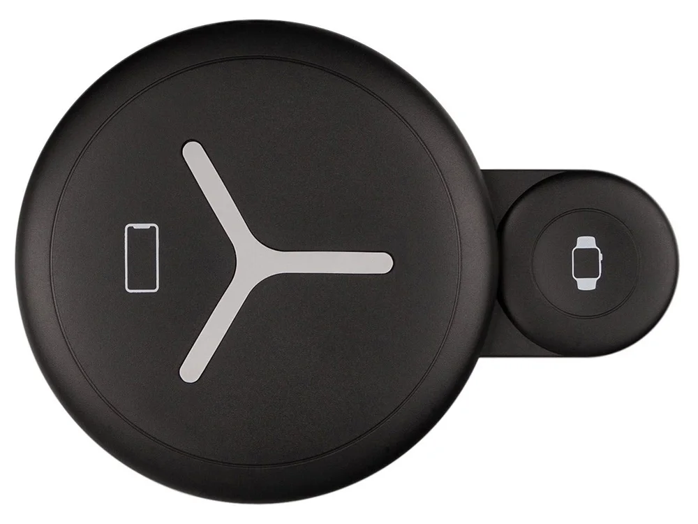 Беспроводное зарядное устройcтво NEO Qwatch для часов и смартфона черный - фото 2