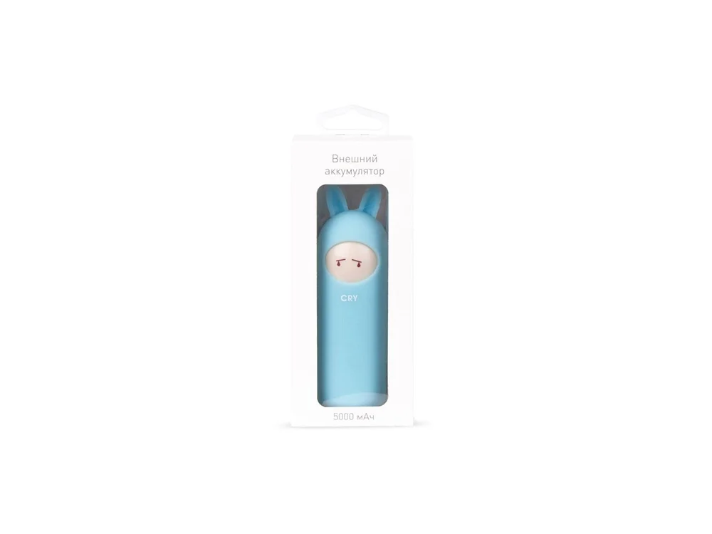 Внешний аккумулятор NEO Rabbit Cry 5000 mAh голубой - фото 3