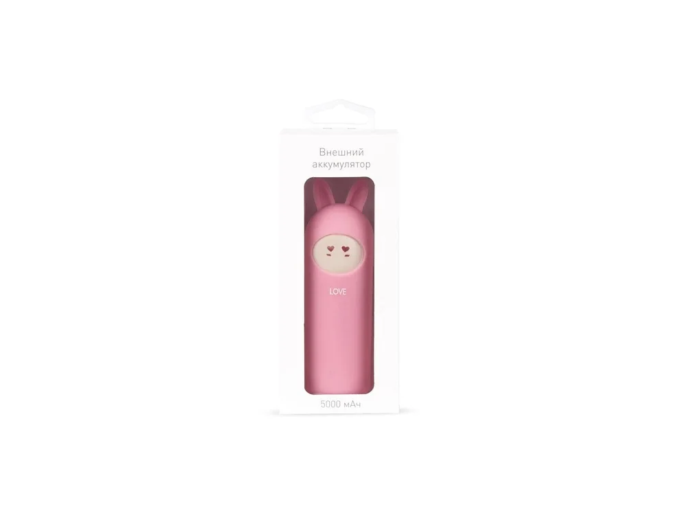 Внешний аккумулятор NEO Rabbit Love 5000 mAh розовый - фото 3