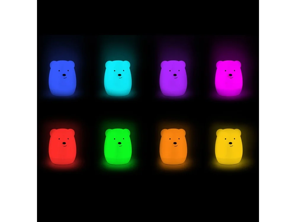 Ночник LED Bear белый - фото 10