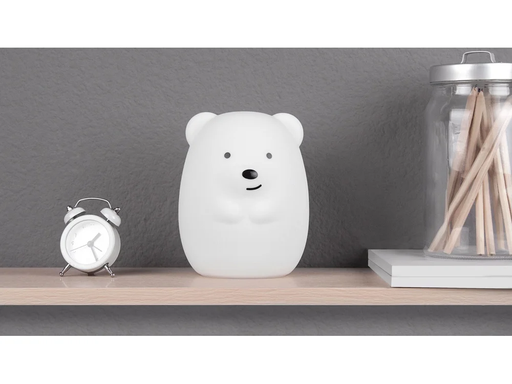 Ночник LED Bear белый - фото 7