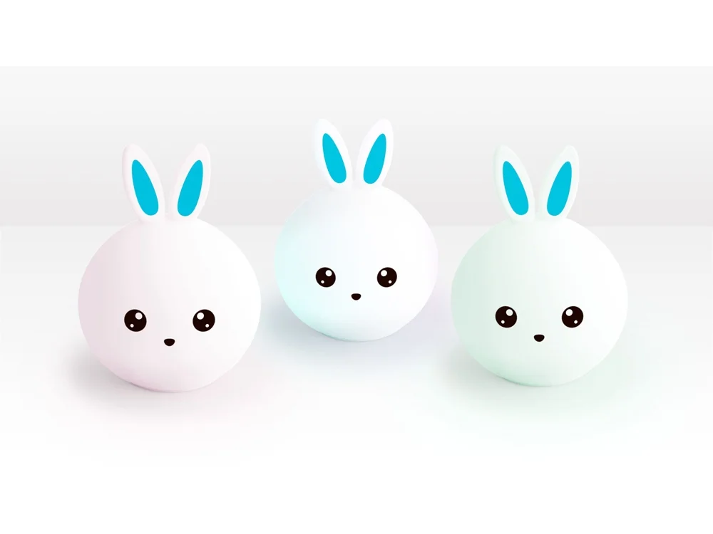 Ночник LED Bunny белый - фото 4