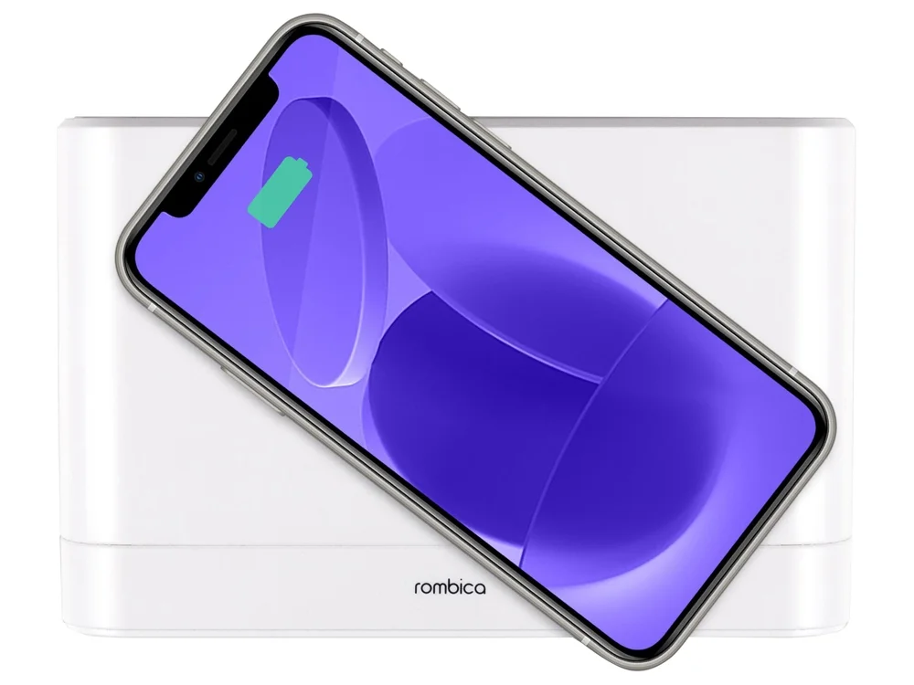 Часы с беспроводным зарядным устройством Timebox 1 белый - фото 6