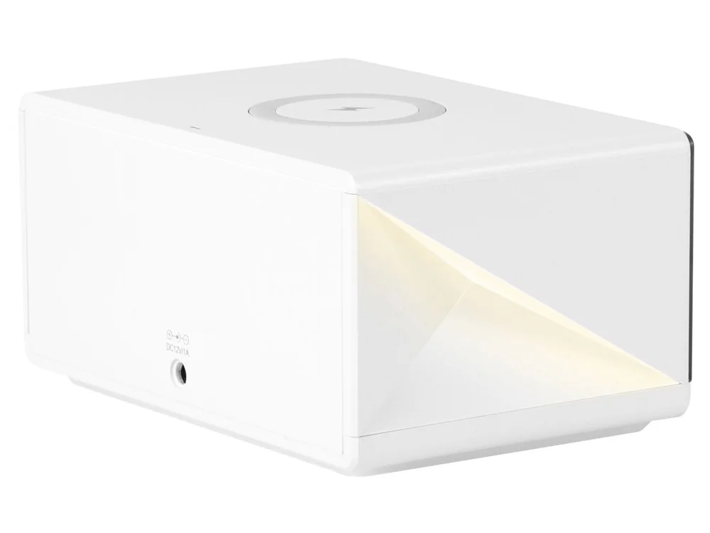 Часы с беспроводным зарядным устройством Timebox 2 белый - фото 3