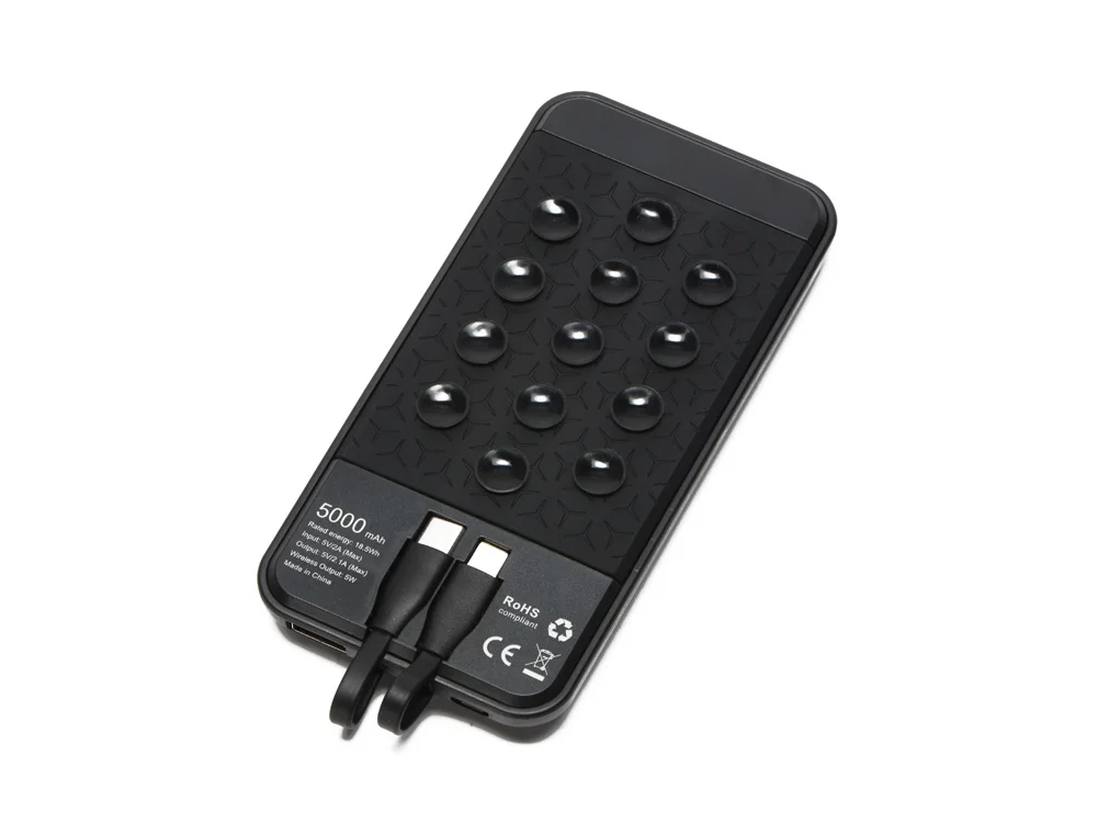 Портативное беспроводное зарядное устройство Octopus Air 5000 mAh черный