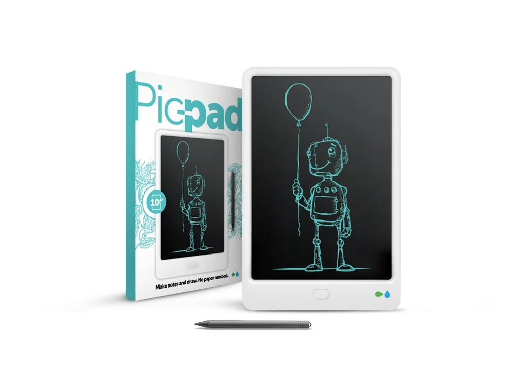 Планшет для рисования Pic-Pad с ЖК экраном белый черный - фото 2