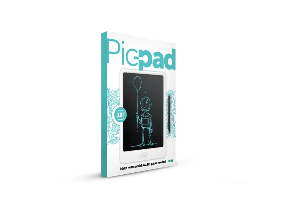Планшет для рисования Pic-Pad с ЖК экраном белый черный - фото 3