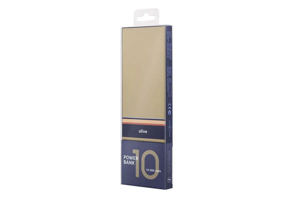 Внешний аккумулятор NEO ARIA 10000 mAh зеленый оливковый/синий - фото 4