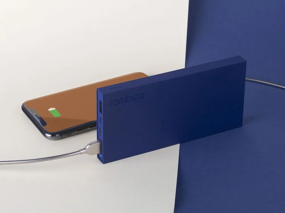 Внешний аккумулятор NEO ARIA 10000 mAh охра/синий - фото 6
