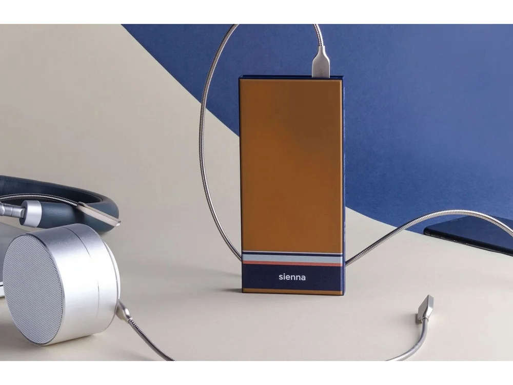 Внешний аккумулятор NEO ARIA 10000 mAh охра/синий - фото 7