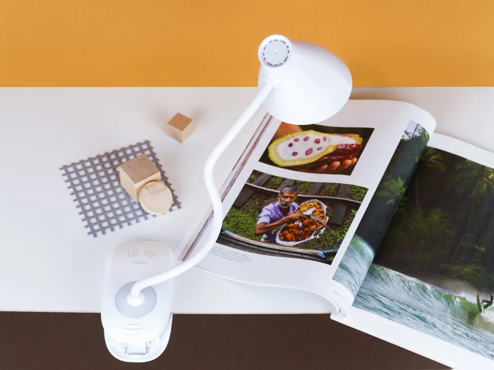 Настольная лампа LED Clamp белый - фото 6