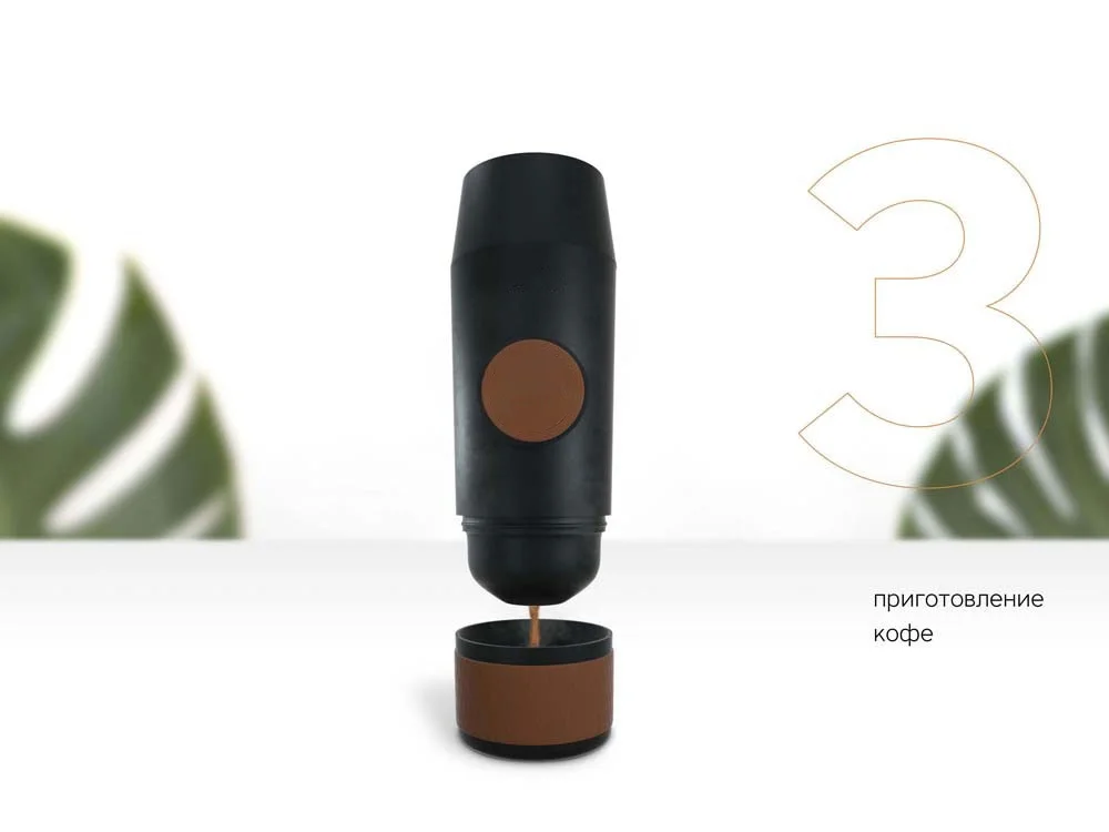 Портативная кофемашина Barista черный 80 мл - фото 5