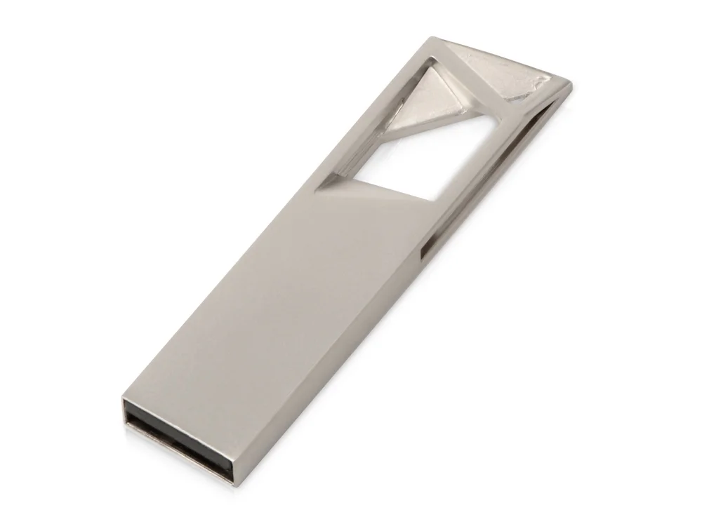 USB 2.0- флешка на 16 Гб Геометрия mini серебристый 16Gb