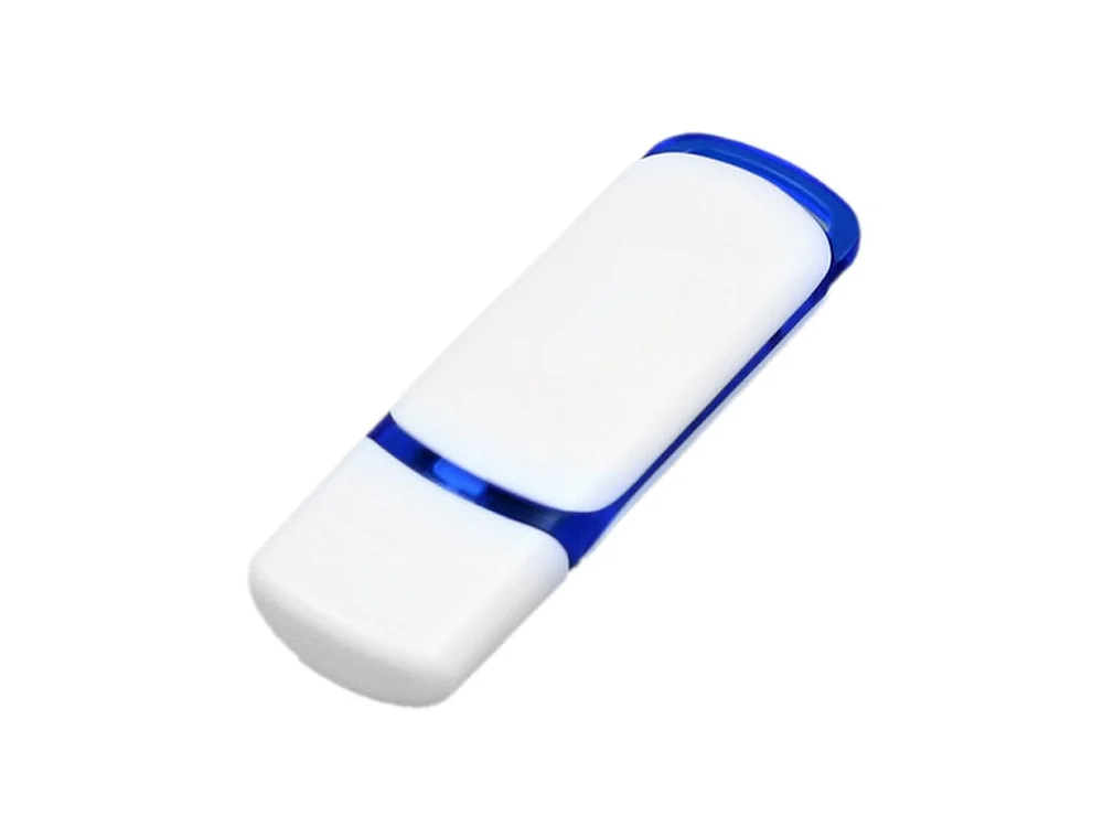 USB 3.0- флешка на 128 Гб с цветными вставками белый/синий 128Gb - фото 3