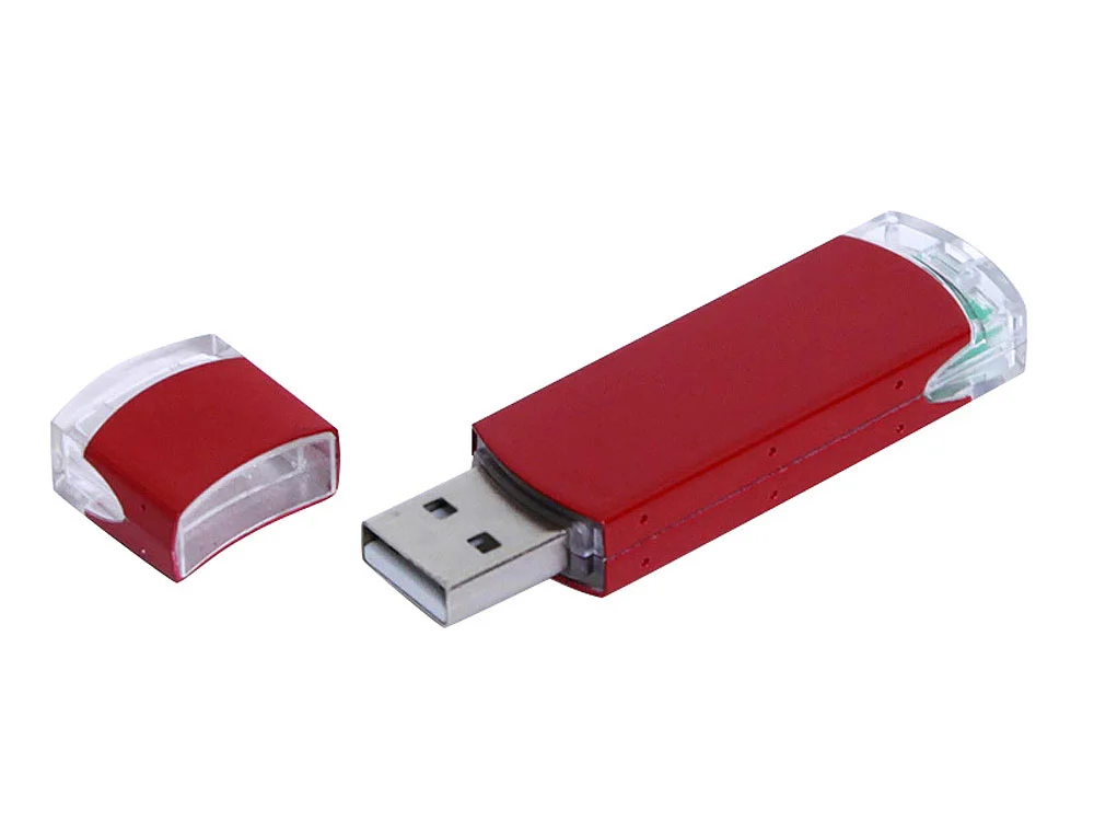 USB 3.0- флешка промо на 128 Гб прямоугольной классической формы красный 128Gb - фото 1